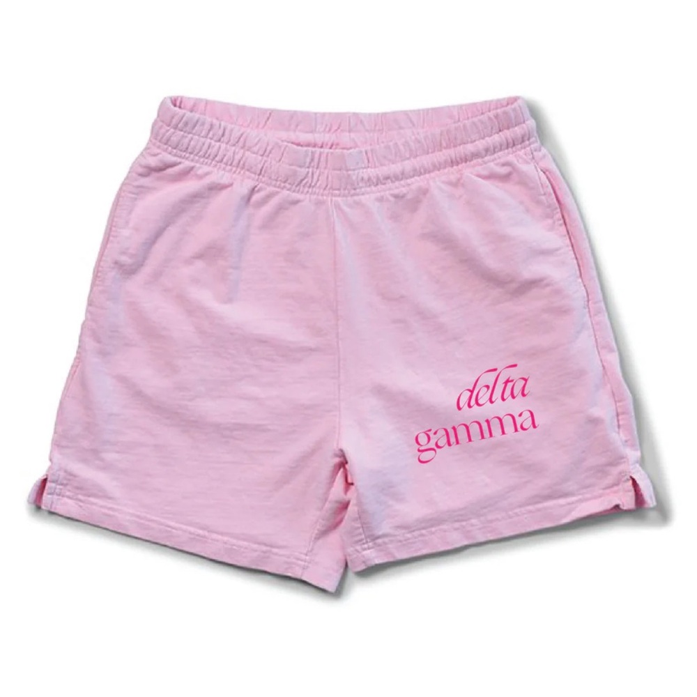 Delta Gamma Lightweight Bubblegum Shorts